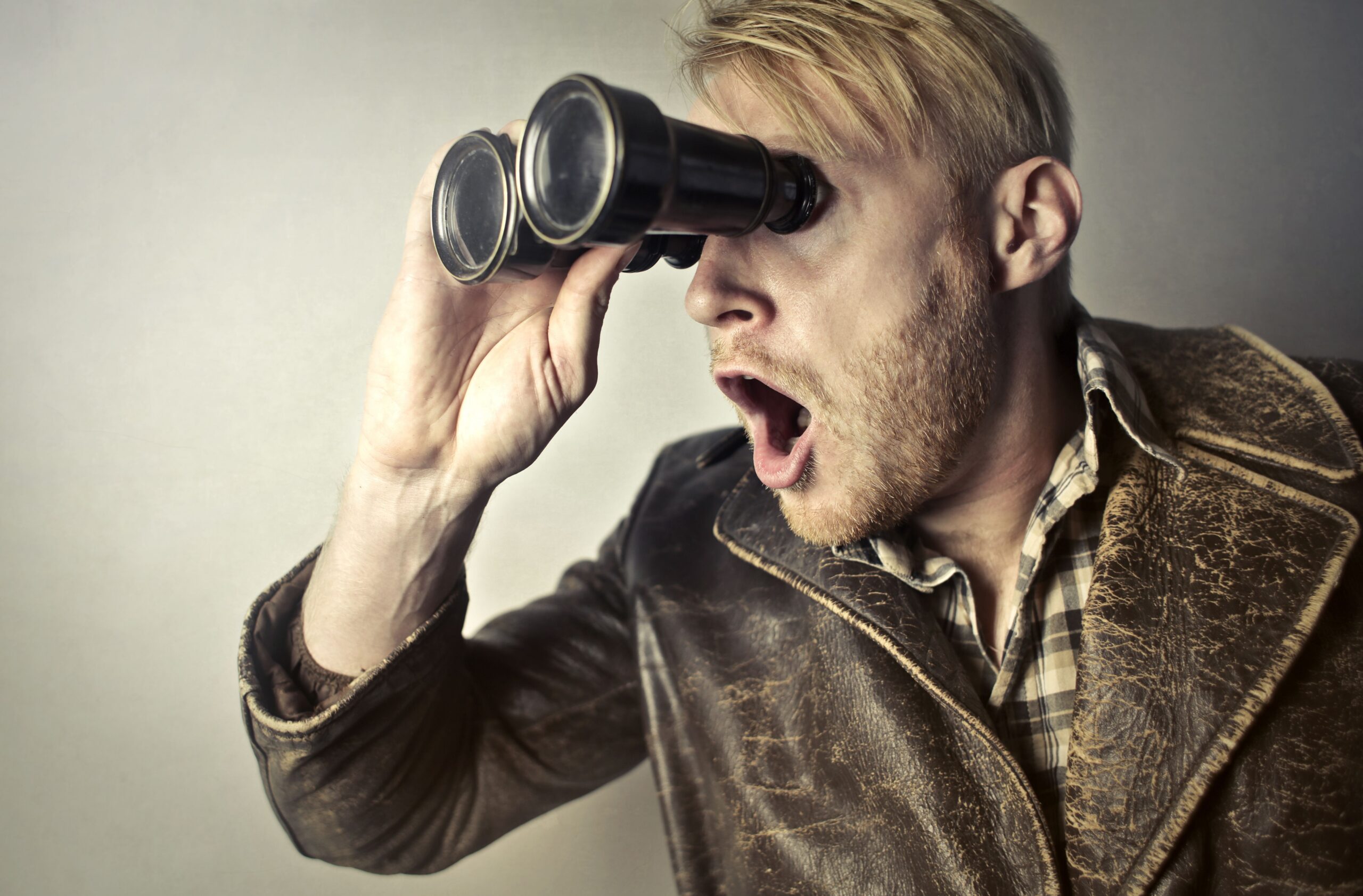 Man with Binoculars